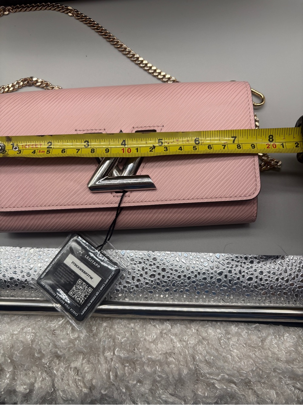 Louis Vuitton Twist Wallet Pink Epi Leather w/ Replacement Chain” - Picture 13 of 14
